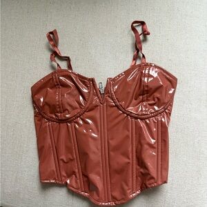 AKIRA Rust Corset Top